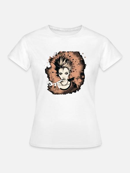 11 Weiblicher Punkrock - Frauen T-Shirt - Weiß