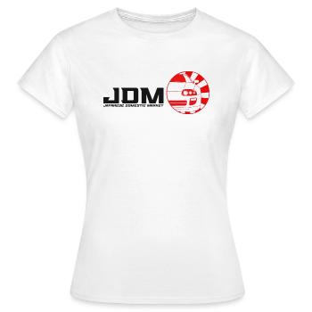 JDM automatique - Supra - T-shirt Femme - blanc - Devant - AI Model Female 172 dark (172cm)