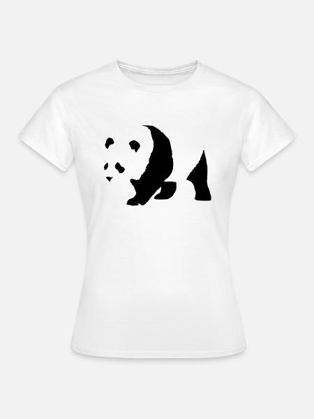 panda - Frauen T-Shirt - Weiß