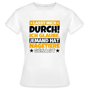 Nagetiere - Frauen T-Shirt - Weiß - Vorne - AI Model Female 172 dark (172cm)