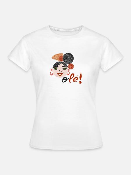 Flamenco et OLEE !! - T-shirt Femme - blanc