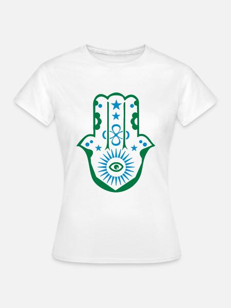 Hand der Fatima - Frauen T-Shirt - Weiß