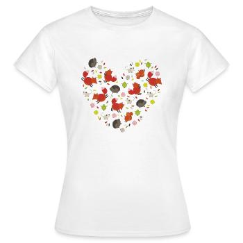 Metikössä - Women's T-Shirt - white - Front - AI Model Female 172 dark (172cm)