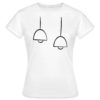 Light Lamp Lamp - Women's T-Shirt - white - Front - AI Model Female 172 dark (172cm)