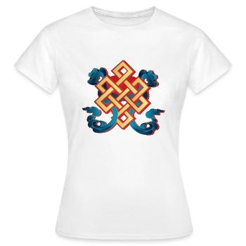bouddhisme - T-shirt Femme - blanc - Devant - AI Model Female 172 dark (172cm)
