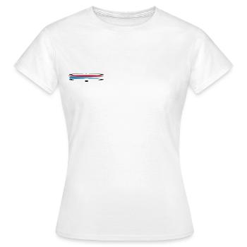 GEO COACH - Frauen T-Shirt - Weiß - Vorne - AI Model Female 172 dark (172cm)