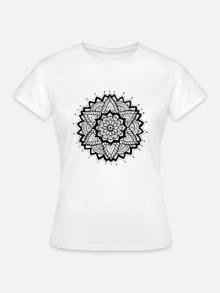 Mandala - Frauen T-Shirt - Weiß