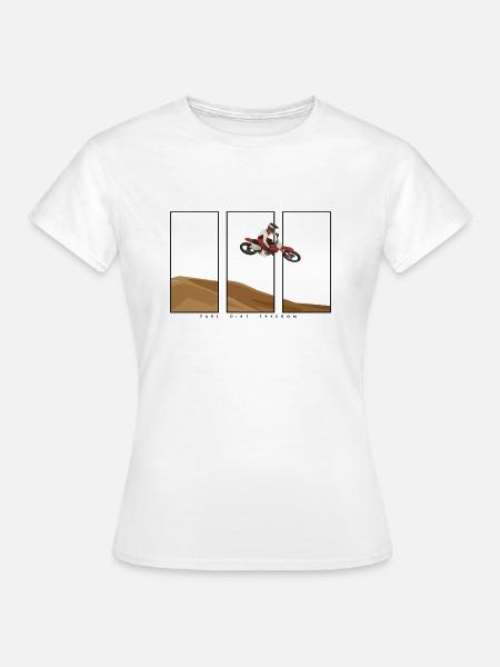 Fuel. Dirt. Freedom. - Frauen T-Shirt - Weiß