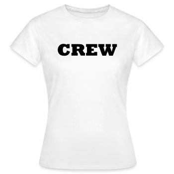 Crew - T-shirt Femme - blanc - Devant - AI Model Female 172 dark (172cm)