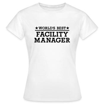 Facility Manager - T-shirt Femme - blanc - Devant - AI Model Female 172 dark (172cm)