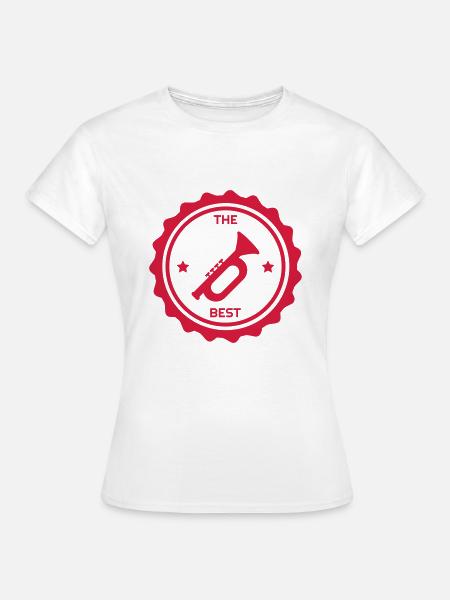 Trompete Trompeter Musik Musiker Musikerin - Frauen T-Shirt - Weiß