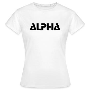 ALPHA - Women's T-Shirt - white - Front - AI Model Female 172 dark (172cm)
