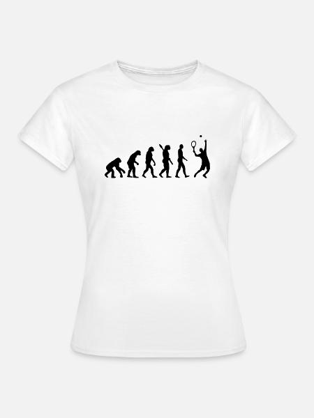Evolution Tennis - Frauen T-Shirt - Weiß