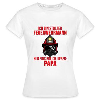 Cadeau d'appel d'urgence des pompiers pompiers - T-shirt Femme - blanc - Devant - AI Model Female 172 dark (172cm)