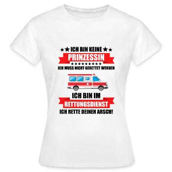 Ambulance Paramedic Rescue Service Gift - Women's T-Shirt - white - Front - AI Model Female 172 dark (172cm)