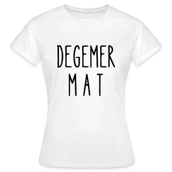 degemer mat - T-shirt Femme - blanc - Devant - AI Model Female 172 dark (172cm)