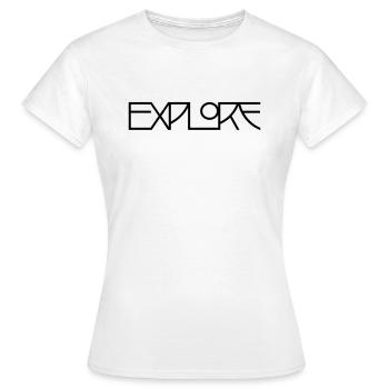Explorer - T-shirt Femme - blanc - Devant - AI Model Female 172 dark (172cm)