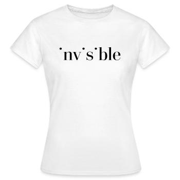 Invisible - T-shirt Femme - blanc - Devant - AI Model Female 172 dark (172cm)