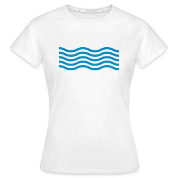 Flots - T-shirt Femme - blanc - Devant - AI Model Female 172 dark (172cm)