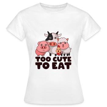 Bien-être végétalien végétalien - T-shirt Femme - blanc - Devant - AI Model Female 172 dark (172cm)