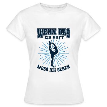 Eiskunstlauf - Frauen T-Shirt - Weiß - Vorne - AI Model Female 172 dark (172cm)