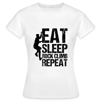 bouldering - T-shirt Femme - blanc - Devant - AI Model Female 172 dark (172cm)