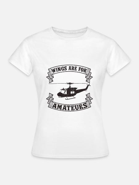Helikopter Pilot - Frauen T-Shirt - Weiß