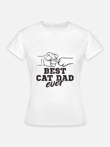 Katzen Papa - Frauen T-Shirt - Weiß