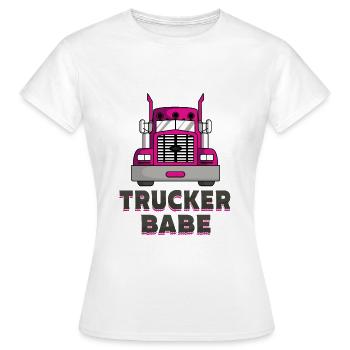Camionneur babe - T-shirt Femme - blanc - Devant - AI Model Female 172 dark (172cm)