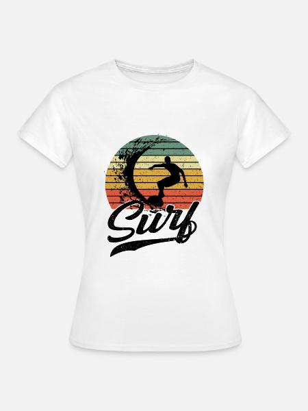 Surfen - Frauen T-Shirt - Weiß