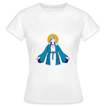 Mariä Himmelfahrt - Christian - Frauen T-Shirt - Weiß - Vorne - AI Model Female 172 dark (172cm)