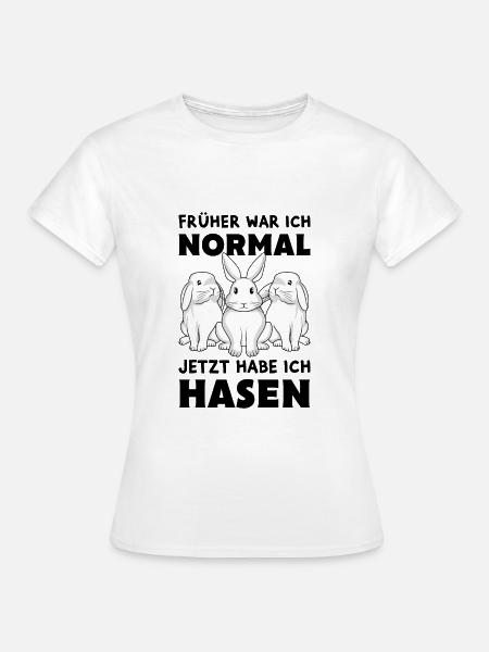Hase - Frauen T-Shirt - Weiß