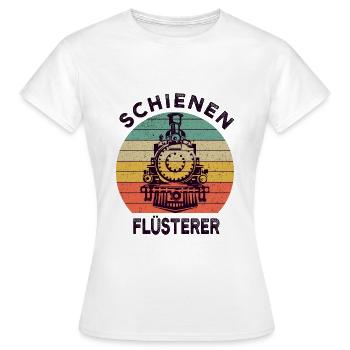 chemin de fer - T-shirt Femme - blanc - Devant - AI Model Female 172 dark (172cm)