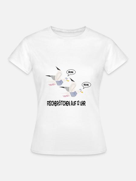 Moin Möwen - Frauen T-Shirt - Weiß