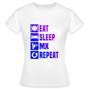 Motocross Dirt Bike Dirt Bike Dirt Biker Men - Women's T-Shirt - white - Front - AI Model Female 172 dark (172cm)