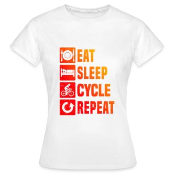 Cycling Cycling Bike Cycling - Women's T-Shirt - white - Front - AI Model Female 172 dark (172cm)