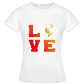 Kitesurf Homme Kitesurfer Kitesurf Kitesurf - T-shirt Femme - blanc - Devant - AI Model Female 172 dark (172cm)