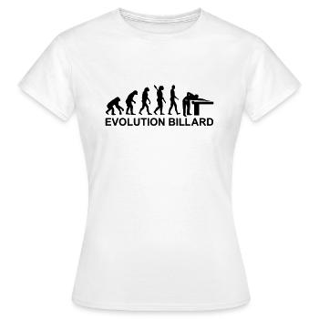 Billard - Frauen T-Shirt - Weiß - Vorne - AI Model Female 172 dark (172cm)