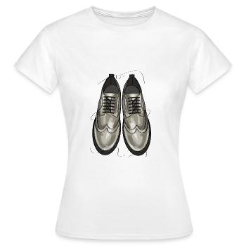 Chaussures élégantes - T-shirt Femme - blanc - Devant - AI Model Female 172 dark (172cm)