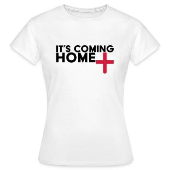 It's Coming Home - England - Football - Women's T-Shirt - white - Front - AI Model Female 172 dark (172cm)