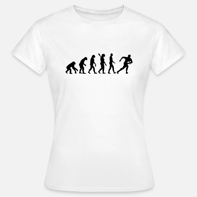 Evolution Rugby - T-shirt Femme - blanc