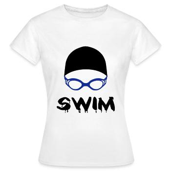 Swim, swim - Women's T-Shirt - white - Front - AI Model Female 172 dark (172cm)