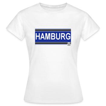 Hamburg , Tradition , Hamburg Fussball Fan (25) - Frauen T-Shirt - Weiß - Vorne - AI Model Female 172 dark (172cm)