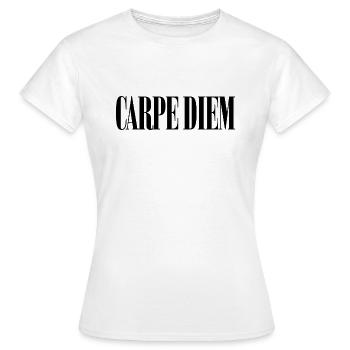 CARPE DIEM - Women's T-Shirt - white - Front - AI Model Female 172 dark (172cm)