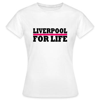 LIVERPOOL - T-shirt Femme - blanc - Devant - AI Model Female 172 dark (172cm)