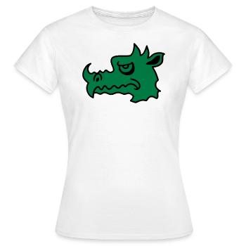 Evil dragon - Women's T-Shirt - white - Front - AI Model Female 172 dark (172cm)
