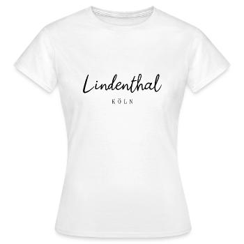 Köln Lindenthal Veedel Stadtteil Bezirk Kölsch - Frauen T-Shirt - Weiß - Vorne - AI Model Female 172 dark (172cm)