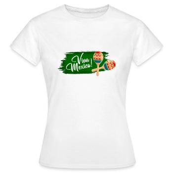 Viva Mexico - Fiesta Party - Frauen T-Shirt - Weiß - Vorne - AI Model Female 172 dark (172cm)