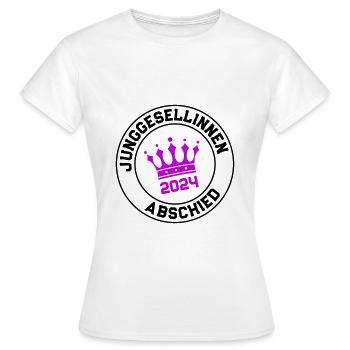 Bachelorette Party 2024 Bachelorette Party - Women's T-Shirt - white - Front - AI Model Female 172 dark (172cm)