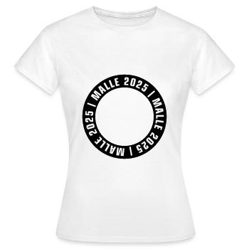 Malle 2025 Vide - T-shirt Femme - blanc - Devant - AI Model Female 172 dark (172cm)
